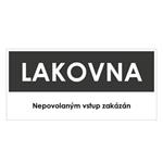 LAKOVNA, šedá, plast 2 mm 190x90 mm