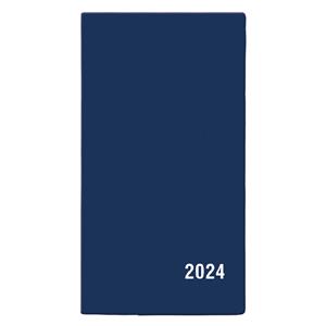 Měsíční diář 2024 Františka PVC kapesní - Modrá