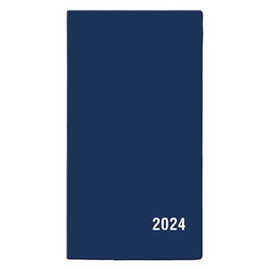 Měsíční diář 2024 Františka PVC kapesní - Modrá