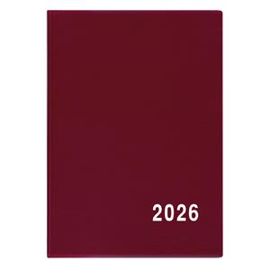 Měsíční diář 2026 Anežka PVC kapesní - bordó