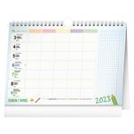 Nástěnný i stolní kalenář 2023 Školní plánovací kalendář s háčkem