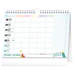 Nástěnný i stolní kalendář 2022 Rodinný plánovací s háčkem