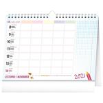 Nástěnný i stolní kalendář 2022 Školní plánovací s háčkem