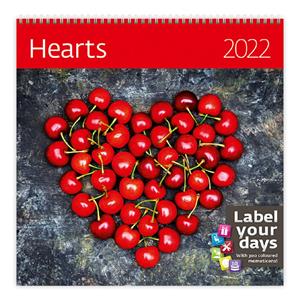 Nástěnný kalendář 2022 - Hearts
