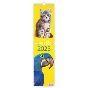 Nástěnný kalendář 2023 Kravata - Mazlíčci