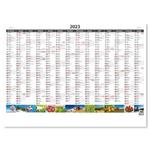 Nástěnný kalendář 2023 - Plánovací roční mapa A1 obrázková