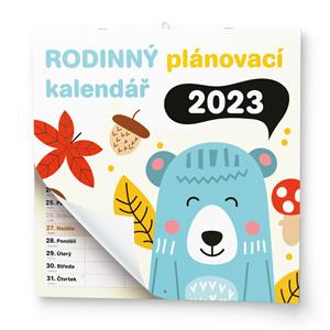 Nástěnný kalendář 2023 Rodinný plánovací