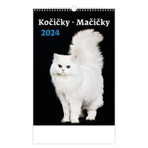 Nástěnný kalendář 2024 - Kočičky/Mačičky