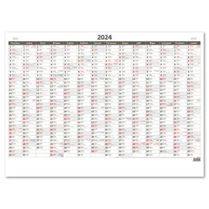 Nástěnný kalendář 2024 - Plánovací roční mapa A1 bezobrázková