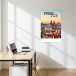 Nástěnný kalendář 2026 český Praha