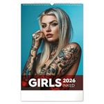 Nástěnný kalendář 2026 Inked Girls