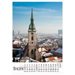 Nástěnný kalendář 2026 polský Bratislava