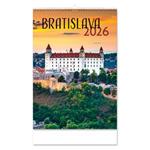 Nástěnný kalendář 2026 slovenský Bratislava