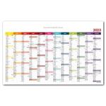 Nástěnný kalendář Plánovací mapa 2023 CZ - 80x100 cm - barevná