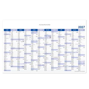 Nástěnný kalendář Plánovací mapa 2027 CZ - 100 x 63 cm - modrá