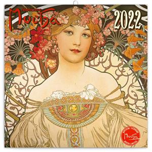 Nástěnný poznámkový kalendář 2022 Alfons Mucha