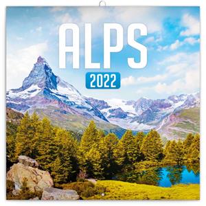 Nástěnný poznámkový kalendář 2022 Alpy