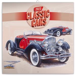 Nástěnný poznámkový kalendář 2023 Classic Cars - Václav Zapadlík