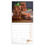 Nástěnný poznámkový kalendář 2023 Čokoláda - voňavý