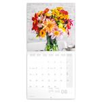 Nástěnný poznámkový kalendář 2023 Květiny