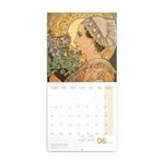 Nástěnný poznámkový kalendář 2024 Alfons Mucha