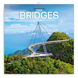 Nástěnný poznámkový kalendář 2024 Mosty