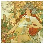 Nástěnný poznámkový kalendář 2026 Alfons Mucha