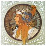 Nástěnný poznámkový kalendář 2026 Alfons Mucha