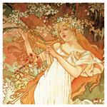 Nástěnný poznámkový kalendář 2026 Alfons Mucha