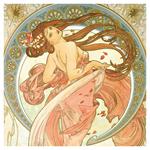 Nástěnný poznámkový kalendář 2026 Alfons Mucha