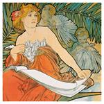 Nástěnný poznámkový kalendář 2026 Alfons Mucha