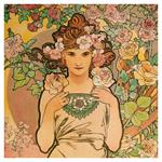 Nástěnný poznámkový kalendář 2026 Alfons Mucha