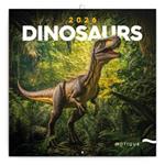 Nástěnný poznámkový kalendář 2026 Dinosauři