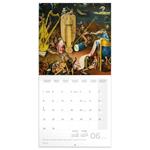 Nástěnný poznámkový kalendář 2026 Hieronymus Bosch