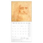 Nástěnný poznámkový kalendář 2026 Leonardo da Vinci