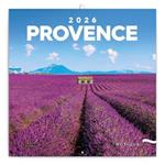 Nástěnný poznámkový kalendář 2026 Provence