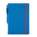 Notes AMOS A5 linkovaný - modrá/červená gumička