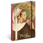 Notes nelinkovaný A5 - Alfons Mucha - Vřes