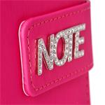 Notes - zápisník BRILIANT B6 čtverečkovaný - růžová