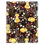 Notes - zápisník DESIGN A4 čtverečkovaný - černá - Liška