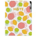 Notes - zápisník DESIGN A4 čtverečkovaný - Citron