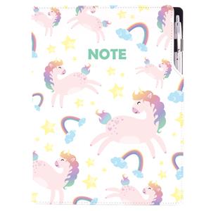 Notes - zápisník DESIGN A4 čtverečkovaný - Unicorn