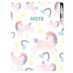 Notes - zápisník DESIGN A4 čtverečkovaný - Unicorn