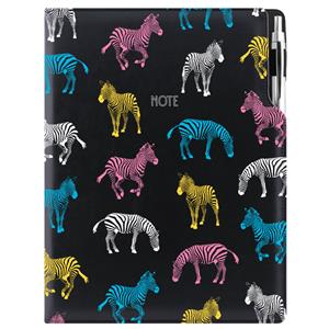 Notes - zápisník DESIGN A4 linkovaný - černá - Zebra