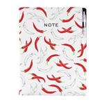 Notes - zápisník DESIGN A4 linkovaný - Chilli