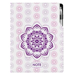 Notes - zápisník DESIGN A4 linkovaný - Mandala fialový