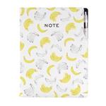 Notes - zápisník DESIGN A4 nelinkovaný - Banán
