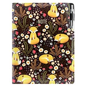 Notes - zápisník DESIGN A4 nelinkovaný - černá - Liška