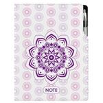 Notes - zápisník DESIGN A4 nelinkovaný - Mandala fialový