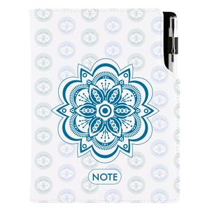 Notes - zápisník DESIGN A5 linkovaný - Mandala modrý